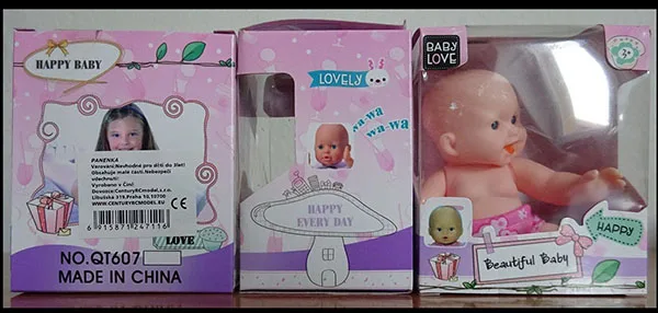 Bambola di plastica «Beautiful  Baby, HAPPY» (BABY LOVE)