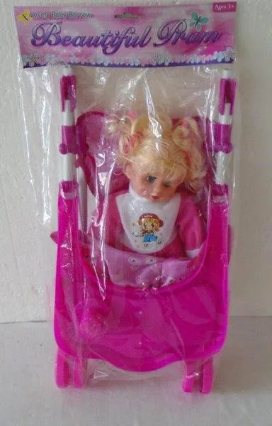 Passeggino giocattolo con bambola «Beautiful Pram – Lovely Baby Barrow» — foto 4 dell'alert A12/1210/19