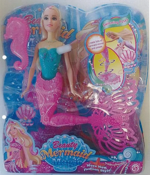 Set di bambole di plastica «Beauty Mermaid Magic» (Mega Creative)