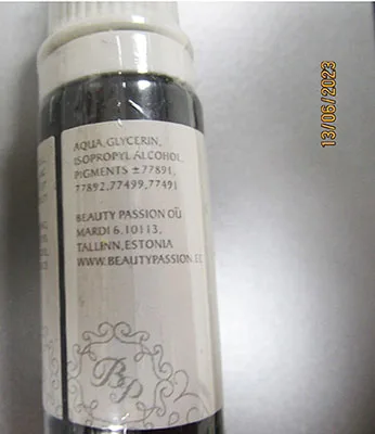 Inchiostro permanente per il trucco «Beauty Passion Permanent Makeup Color Black» — foto 1 dell'alert A12/03001/23