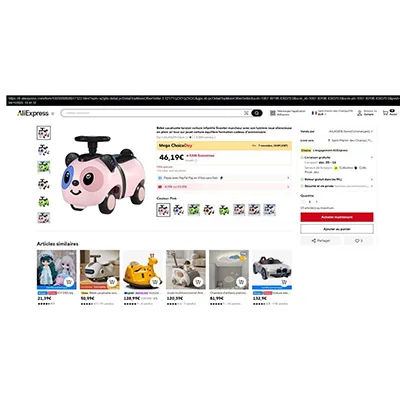 Ride-on giocattolo auto «Bébé cacahuète torsion voiture infantile»