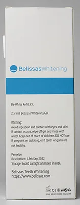 Gel sbiancante dei denti «Belissas Be-White Teeth Whitening» — foto 2 dell'alert A12/00247/23