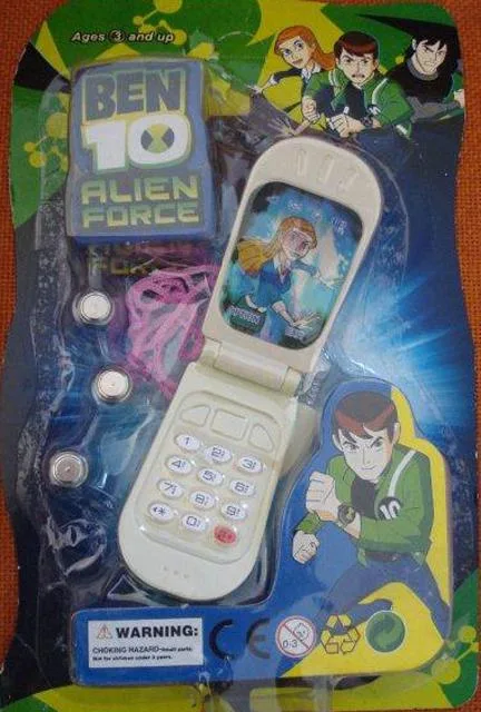 Telefono cellulare giocattolo &amp; #13; &amp; #13; «Ben 10 Alien Force (<font color="#ff0000">THE PRODUCT MAY BE COUNTERFEIT</font>).»