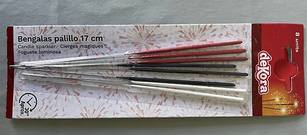 Fuochi d'artificio «Bengalas Palillo 17 cm» — foto 1 dell'alert A11/00093/22