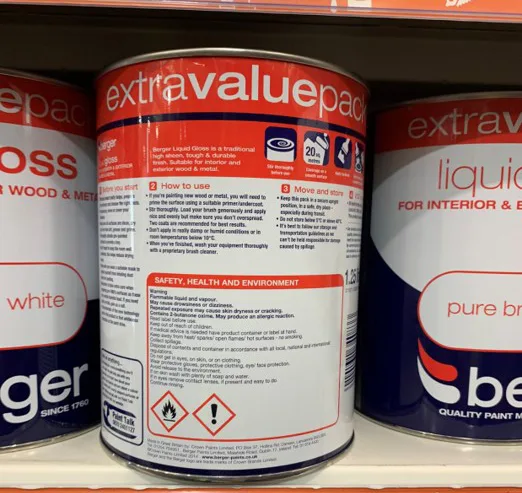 Vernice «Berger Gloss Paint» — foto 4 dell'alert INFO/00113/22