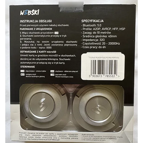 Cuffie senza fili «Bezprzewodowe Sluchawki Bluetooth» — foto 2 dell'alert SR/02048/26