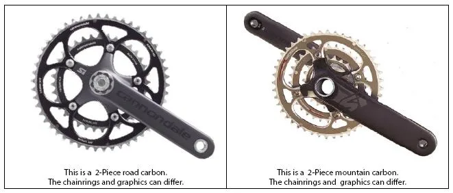 Biciclette con guarnitura in carbonio (CANNONDALE)