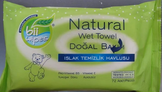 Salviette per bambini &amp; #13; &amp; #13; «bii wipes Natural Wet Towel» — foto 2 dell'alert A12/0125/13