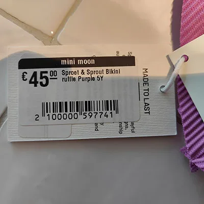 Bikini per bambini «Bikini Ruffle Purple» — foto 2 dell'alert SR/01005/25