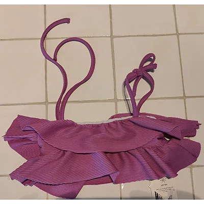 Bikini per bambini «Bikini Ruffle Purple» — foto 3 dell'alert SR/01005/25