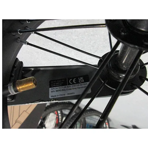 Bicicletta di equilibrio per bambini «Biky cross grey handbrake» — foto 3 dell'alert A12/01425/24