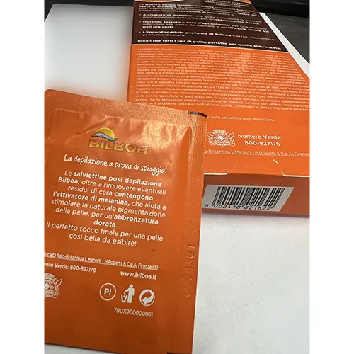 Dopo le salviette di ceretta «Bilboa salviettine post depilazione» — foto 3 dell'alert A12/00602/24