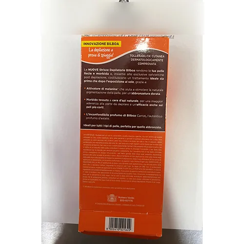 Strisce di cera per capelli «Bilboa strisce depilatorie corpo» — foto 3 dell'alert A12/00591/24