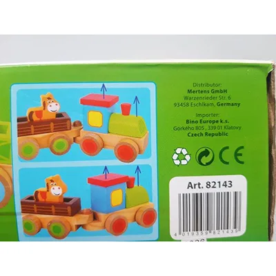 Treno giocattolo «BINO wooden train with animals» — foto 2 dell'alert A12/00130/24