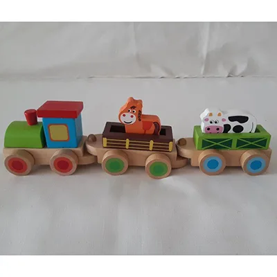 Treno giocattolo «BINO wooden train with animals» — foto 4 dell'alert A12/00130/24