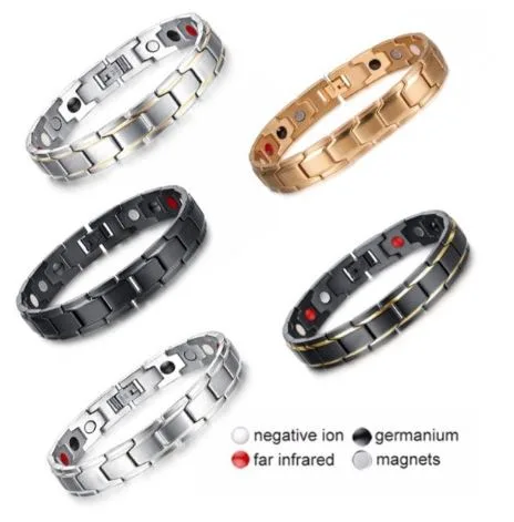 Bracciale da uomo «Bio Magnetic Double force de magnétothérapie Bracelet Arthrite Soulagement de la douleur» — foto 1 dell'alert A12/01715/21