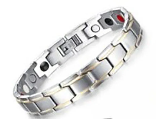 Bracciale da uomo «Bio Magnetic Double force de magnétothérapie Bracelet Arthrite Soulagement de la douleur» — foto 2 dell'alert A12/01715/21
