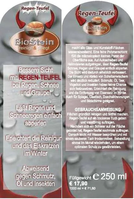 Rivestimento idrorepellente «Biostein» — foto 1 dell'alert A11/0042/13