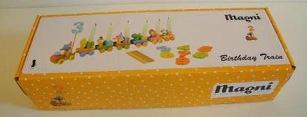 Giocattolo di legno «Birthday train» (Magni)