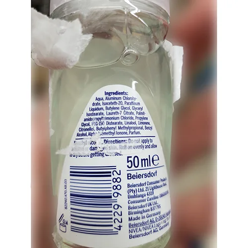 Deodorant «Black &amp; White Invisible» (Nivea)