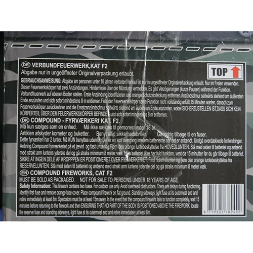 Fuochi d'artificio «Black Hawk» (China Red)