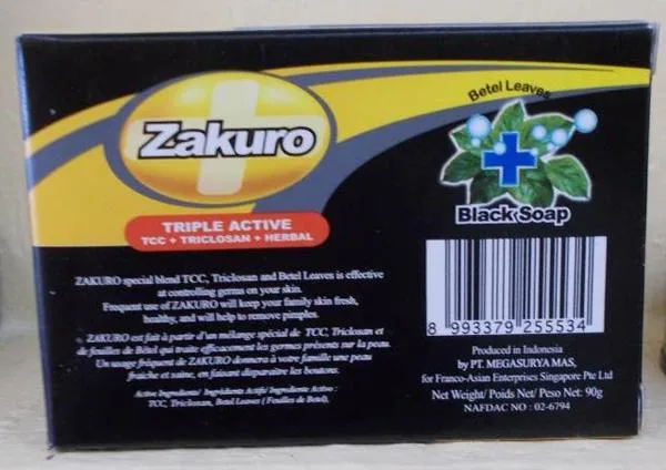 Sapone antisettico «Black soap» — foto 3 dell'alert A12/1780/18