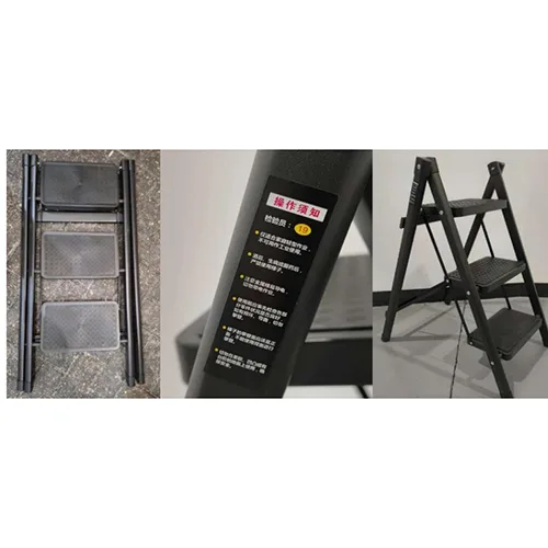 Scala a gradini «Black Three-Step Folding Ladder»