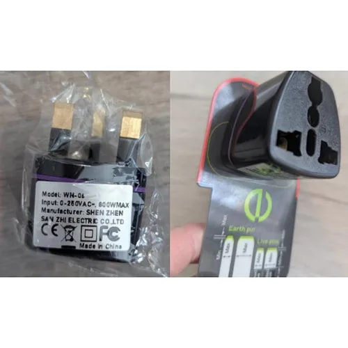 Adattatore da viaggio «Black Travel Adaptor» — foto 1 dell'alert SR/02680/25