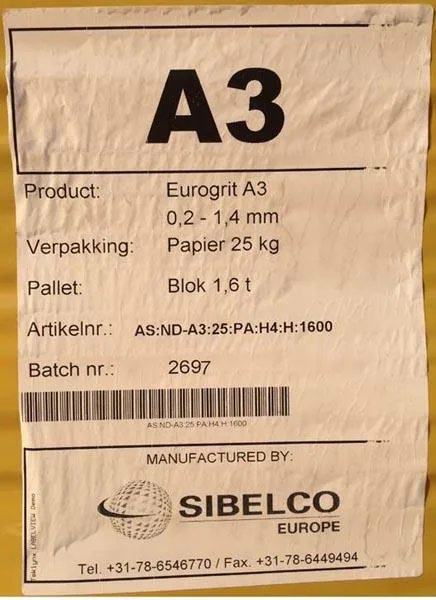 Graniglia di sabbiatura «Blastcleaning grit, Aluminium silicate blastcleaning grit, Coal slag grit, ABRASIVE ISO …» — foto 2 dell'alert A12/1579/17