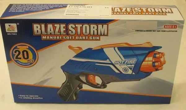 Pistole giocattolo «Blaze Storm - Manual soft bullet gun» — foto 5 dell'alert A12/0888/17