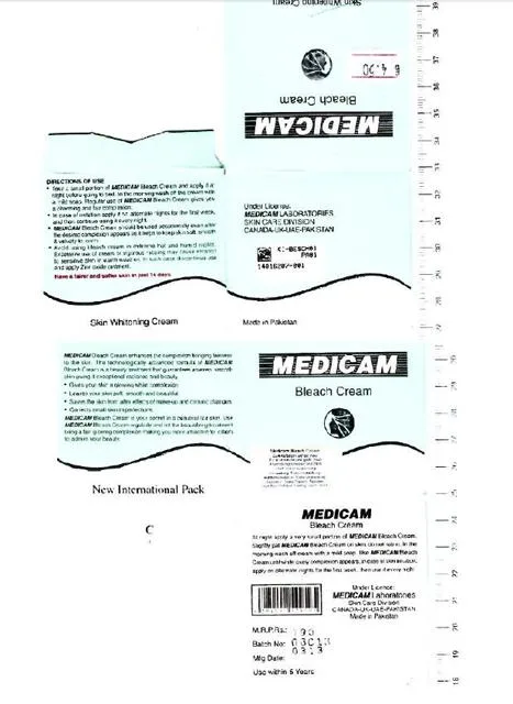 Prodotto schiarimento della pelle «Bleach Cream - Skin Whitening Cream» — foto 2 dell'alert A12/0581/14