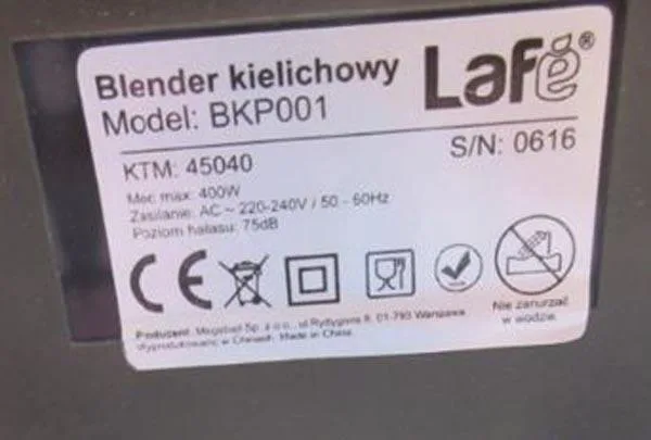 Miscelatore elettrico «Blender kielichowy» — foto 2 dell'alert A12/0405/18