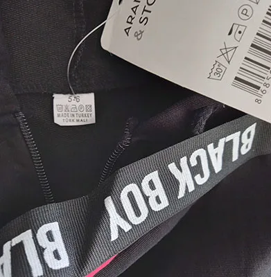 Abbigliamento sportivo per bambini «BLK - BLACK BOY» — foto 3 dell'alert A12/00705/22