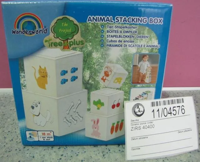 Blocchi di legno "Animal Stacking Box" &amp; #13; &amp; #13; (Wonderworld)