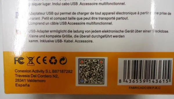 Caricabatterie da viaggio «Block Travel Charger» — foto 2 dell'alert A12/0859/17