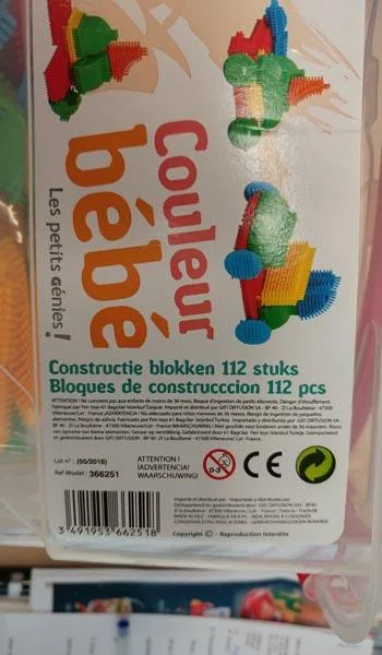 Elementi costitutivi «Blocs de Construction» (Couleur bébé)