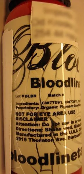 Inchiostro del tatuaggio «Bloodline Red» (Bloodline)