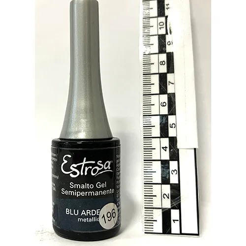 Smalto per unghie in gel «Blu Ardesia Metallic» (Estrosa)