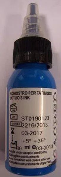 Inchiostro del tatuaggio «Blue Giotto» — foto 2 dell'alert A12/0454/15