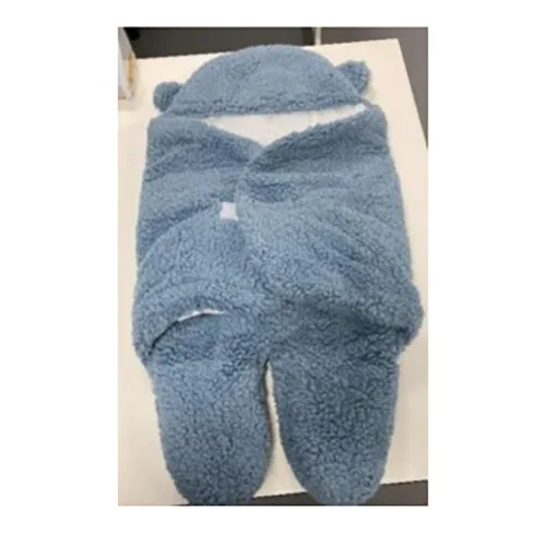 Sacco nanna per bambini «Blue Hooded Sleeping Wrap»