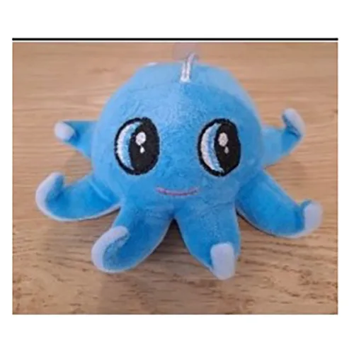 Giocattolo morbido «Blue Plush Octopus with Small Suction Cup»