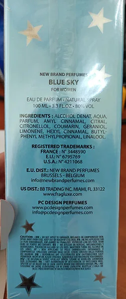 Profumo «Blue Sky for women» — foto 2 dell'alert A12/02447/23