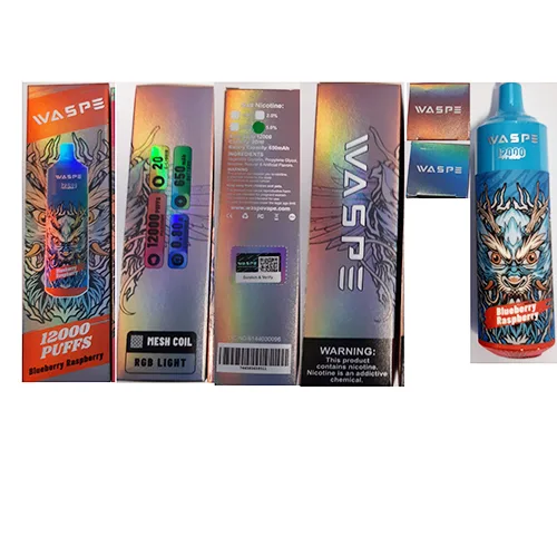 Sigaretta elettronica monouso «Blueberry Raspberry, 20 ml, 5% nicotine» (WASPE)