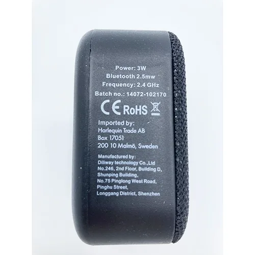 Altoparlante Bluetooth «Bluetooth speaker» — foto 5 dell'alert A12/03144/24