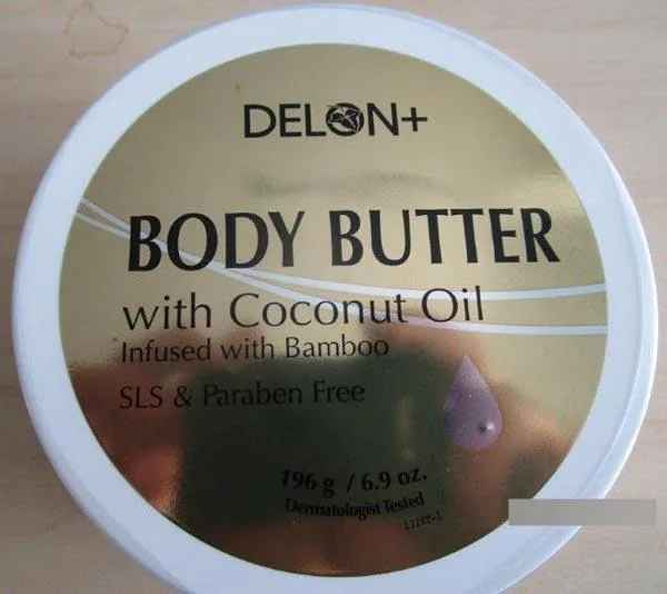 Prodotto per la cura della pelle «Body Butter with Coconut Oil infused with Bamboo» — foto 1 dell'alert A12/1419/17