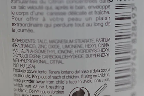 Talco in polvere «Body honey miel» — foto 3 dell'alert A12/02185/23