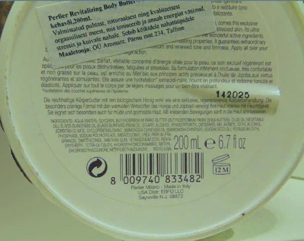 Prodotti per la cura della pelle «Body Honey Miel - Revitalizing Body Butter» — foto 2 dell'alert A12/1548/17