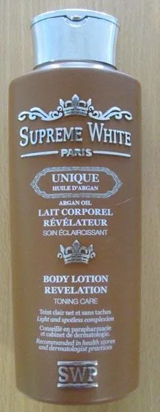 Prodotto schiarimento della pelle «Body Lotion Revelation  - Toning care» (Supreme White Paris)