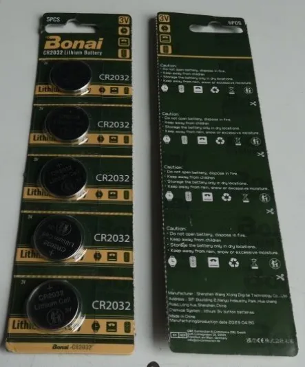 Batterie a bottone «Bonai CR2032» — foto 1 dell'alert A12/02852/23