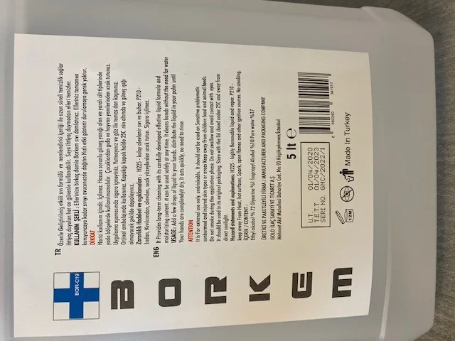 Disinfettante per le mani «Borkem Anti-bacterial» (Borkem Teknoloji)